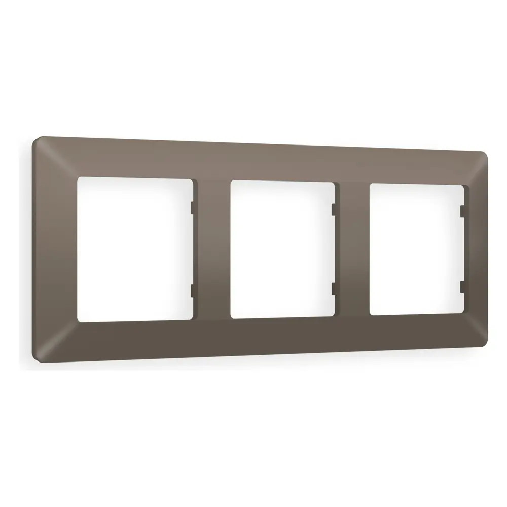 Фото Рамка для розеток и выключателей Ambrella volt Alfa Line AF110633 3 поста цвет темная бронза матовый Фото Рамка для розеток и выключателей Ambrella volt Alfa Line AF110633 3 поста цвет темная бронза матовый