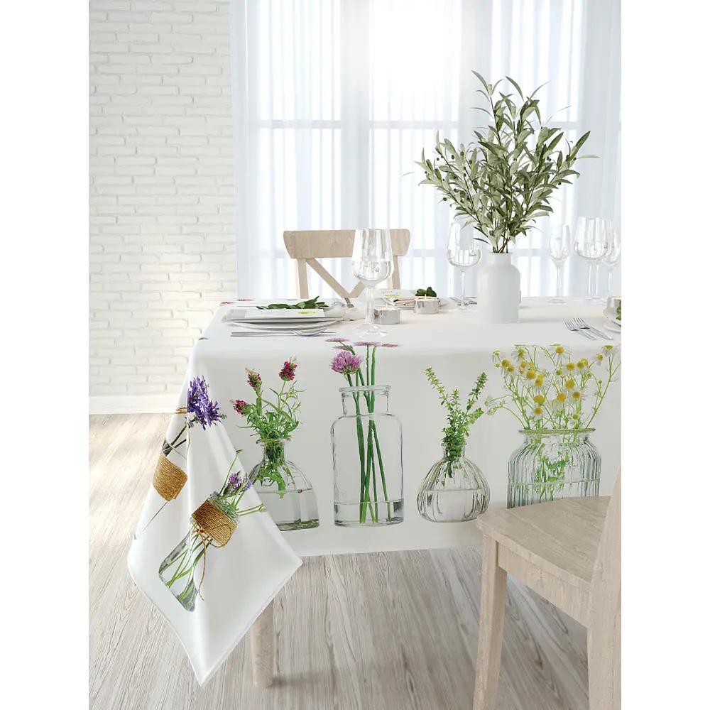 Фото 2 Тюль Helga Базовая коллекция HH533208 на шторной ленте 150x300 см цвет белый