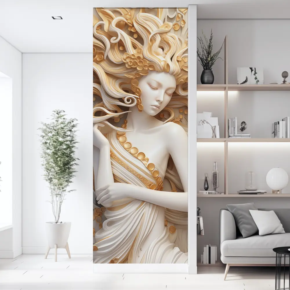 Фото Фотообои флизелиновые Фотообоикин 100x271 см Мифическая девушка 3D Фото Фотообои флизелиновые Фотообоикин 100x271 см Мифическая девушка 3D