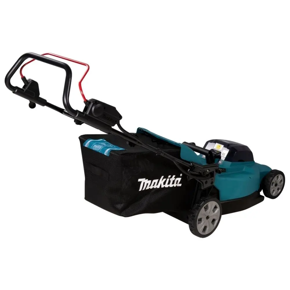 Фото Газонокосилка аккумуляторная Makita Dlm480ct2 18 В 48 см 2x5 Ач АКБ и ЗУ в комплект Фото Газонокосилка аккумуляторная Makita Dlm480ct2 18 В 48 см 2x5 Ач АКБ и ЗУ в комплект