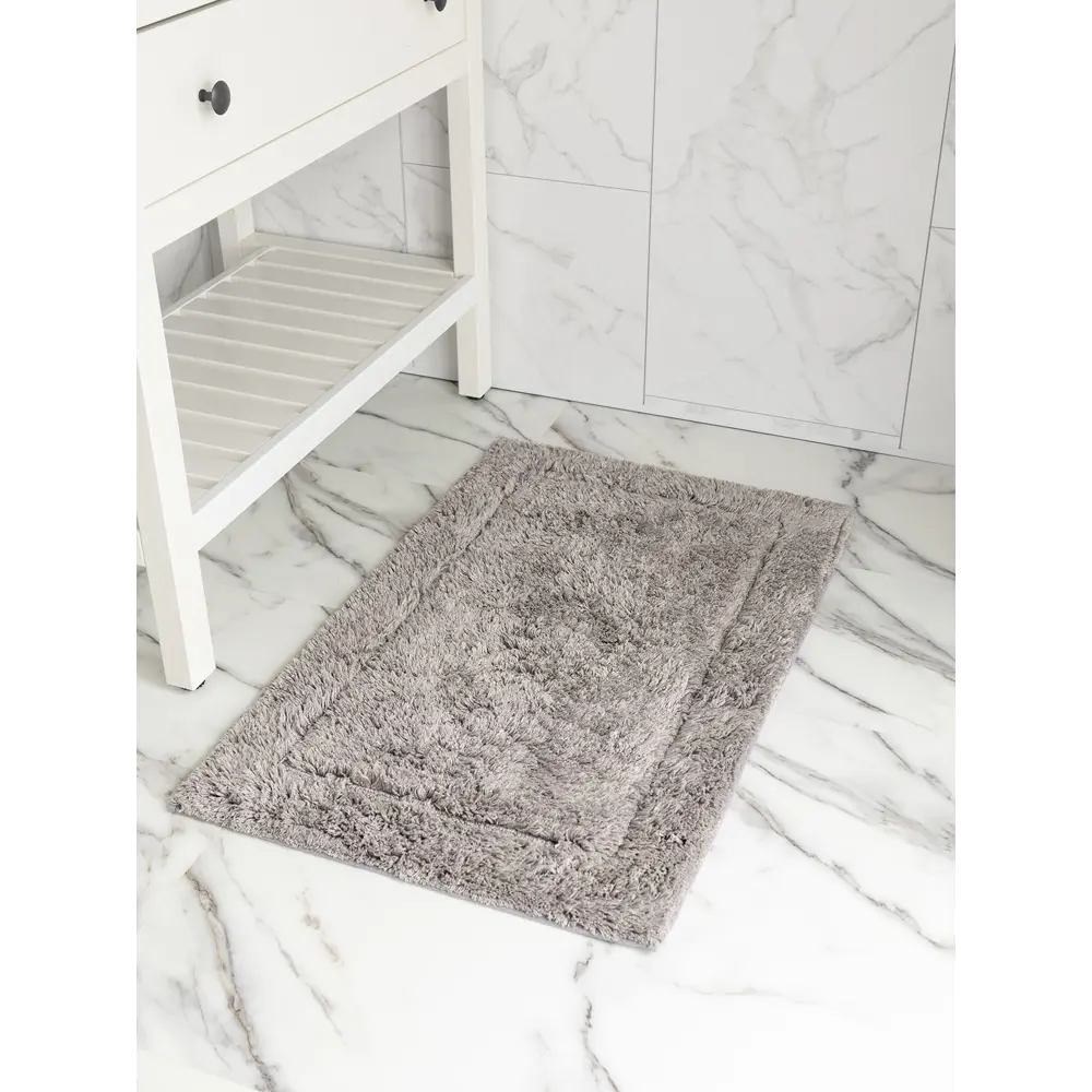 Фото Коврик для ванной DENASTIA Basic M111340 50x80 цвет светло-серый