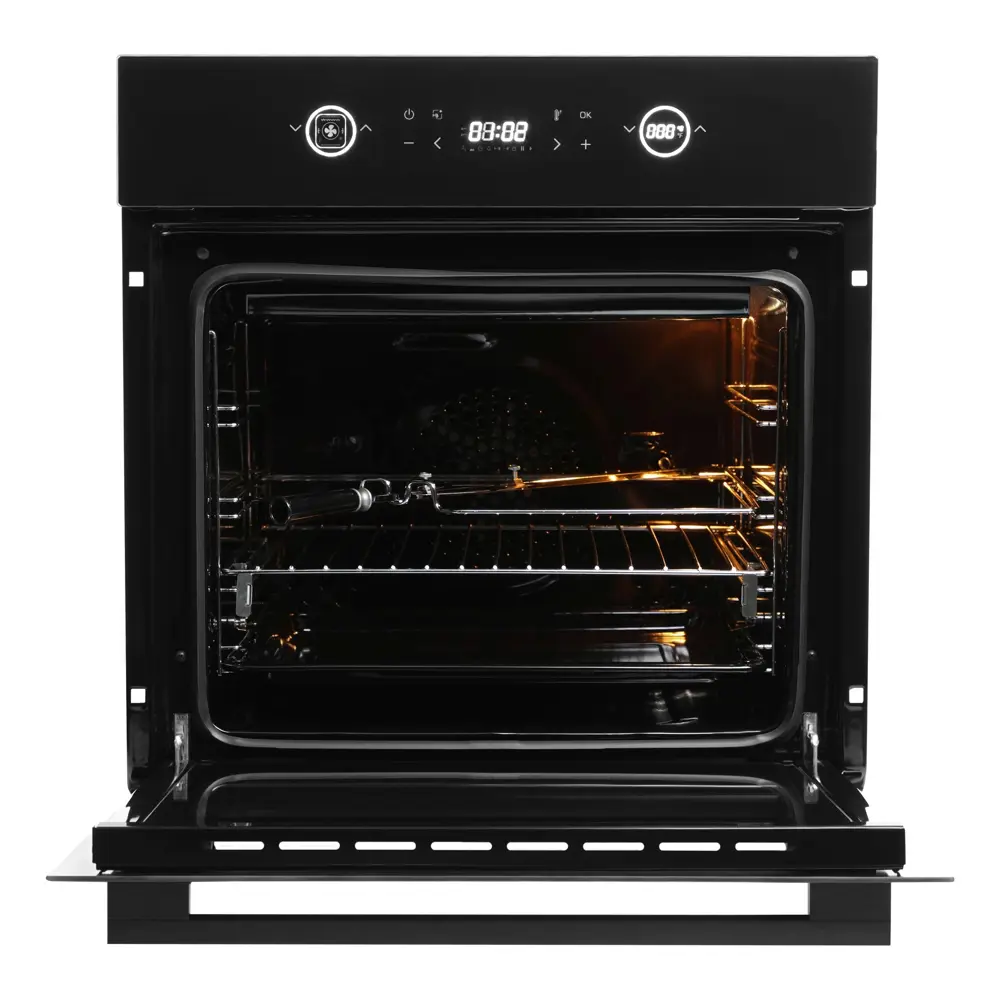 Фото 4 Встраиваемый духовой шкаф Hyundai Heo 6752 Bg 59.50x59.50x54.30 см цвет черный Фото 4 Встраиваемый духовой шкаф Hyundai Heo 6752 Bg 59.50x59.50x54.30 см цвет черный