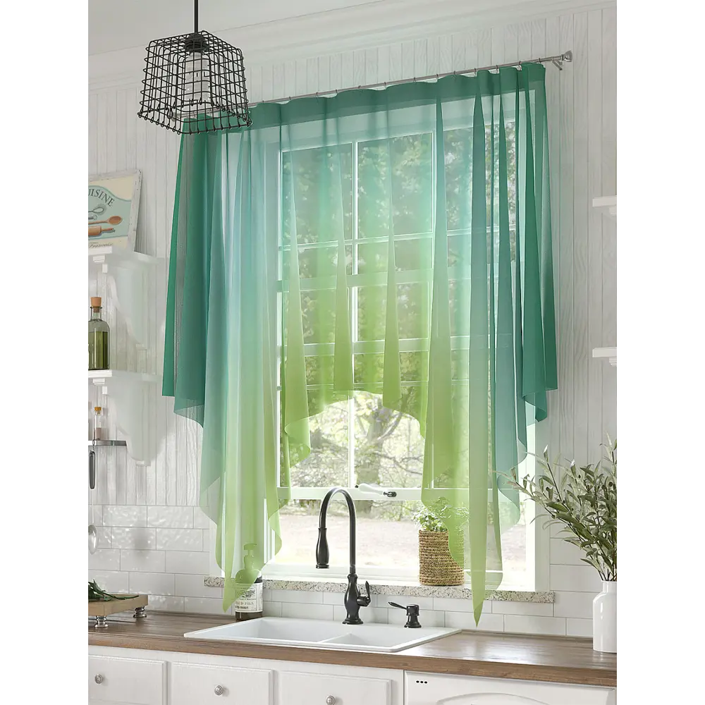 Фото Тюль Helga Базовая коллекция HH534139 на шторной ленте 145x200 см цвет зеленый Фото Тюль Helga Базовая коллекция HH534139 на шторной ленте 145x200 см цвет зеленый
