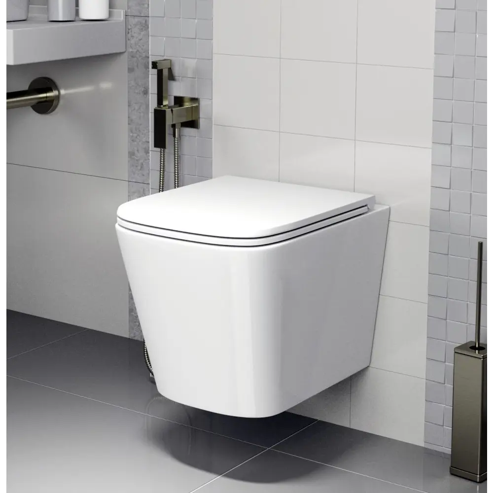 Фото 9 Комплект BAUEDGE NEO45700-BS0002-Q00001 6 в 1: инсталляция 45, унитаз безободковый Stil, сиденье дюропласт, кнопка Stil, белый глянец Фото 9 Комплект BAUEDGE NEO45700-BS0002-Q00001 6 в 1: инсталляция 45, унитаз безободковый Stil, сиденье дюропласт, кнопка Stil, белый глянец