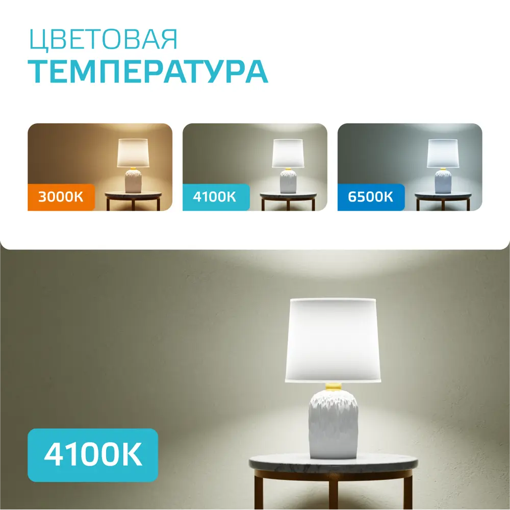 Фото 7 Набор ламп светодиодных Gauss E14 180-240В 6 Вт свеча матовая 450 Лм 10 шт Фото 7 Набор ламп светодиодных Gauss E14 180-240В 6 Вт свеча матовая 450 Лм 10 шт