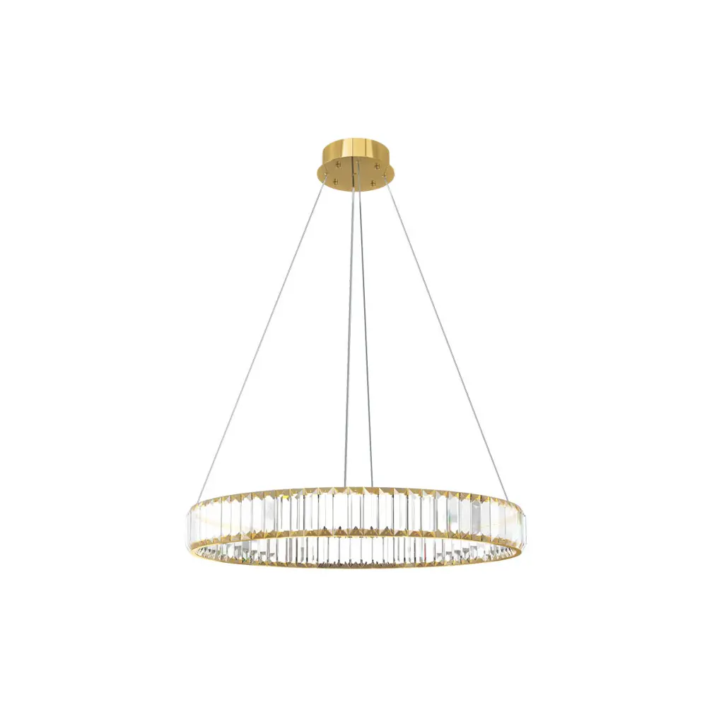 Фото 2 Светильник подвесной светодиодный Loft It Crystal ring 10135-600 gold 8.98 м² теплый белый (желтый) свет цвет золото Фото 2 Светильник подвесной светодиодный Loft It Crystal ring 10135-600 gold 8.98 м² теплый белый (желтый) свет цвет золото