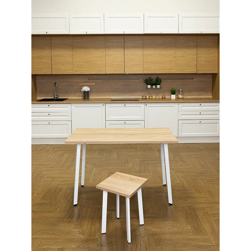 Фото 2 Кухонный стол Diko Loft Delight Dining DL-868322 120х70х75 см цвет дуб сонома Фото 2 Кухонный стол Diko Loft Delight Dining DL-868322 120х70х75 см цвет дуб сонома