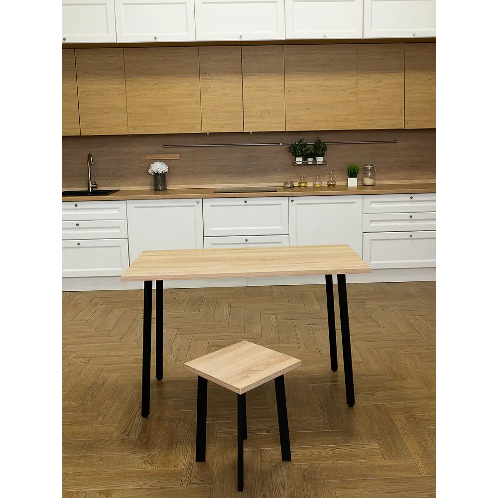 Фото 2 Кухонный стол Diko Loft Delight Dining 90х60х75 см цвет дуб сонома Фото 2 Кухонный стол Diko Loft Delight Dining 90х60х75 см цвет дуб сонома