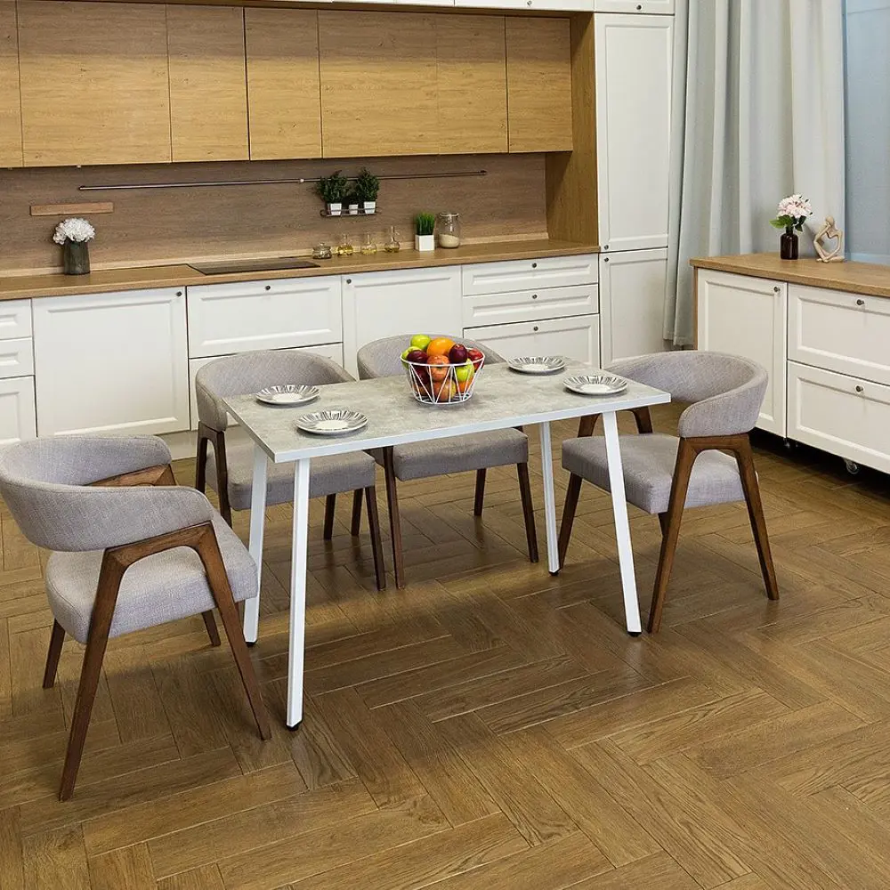 Фото 3 Кухонный стол Diko Loft Delight Dining 60х60х75 см цвет ателье светлый Фото 3 Кухонный стол Diko Loft Delight Dining 60х60х75 см цвет ателье светлый