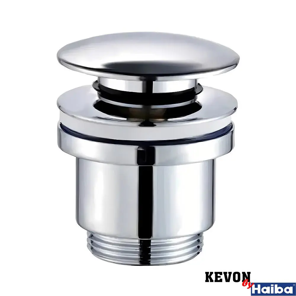 Фото 2 Донный клапан для раковины Kevon KV25976 6.5 см ø32 клик-клак цвет хром Фото 2 Донный клапан для раковины Kevon KV25976 6.5 см ø32 клик-клак цвет хром