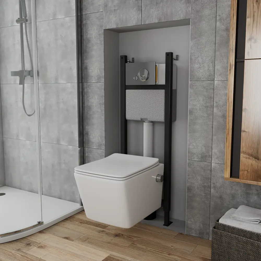 Фото 7 Комплект инсталляция с унитазом Greenstone GRS-SET-08 цвет белый Фото 7 Комплект инсталляция с унитазом Greenstone GRS-SET-08 цвет белый