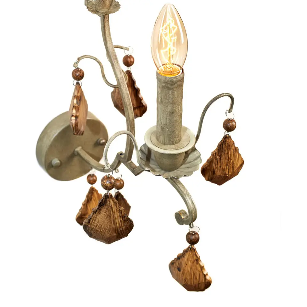 Фото Настенный светильник Loft It Ancient crystal LOFT8826/1W цвет коричневый