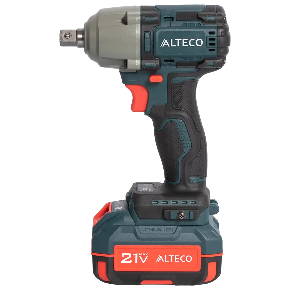 Фото 4 Гайковерт аккумуляторный ударный бесщеточный Alteco CIW 21-500 BL, 21 В Li-ion 1x4 Ач Фото 4 Гайковерт аккумуляторный ударный бесщеточный Alteco CIW 21-500 BL, 21 В Li-ion 1x4 Ач