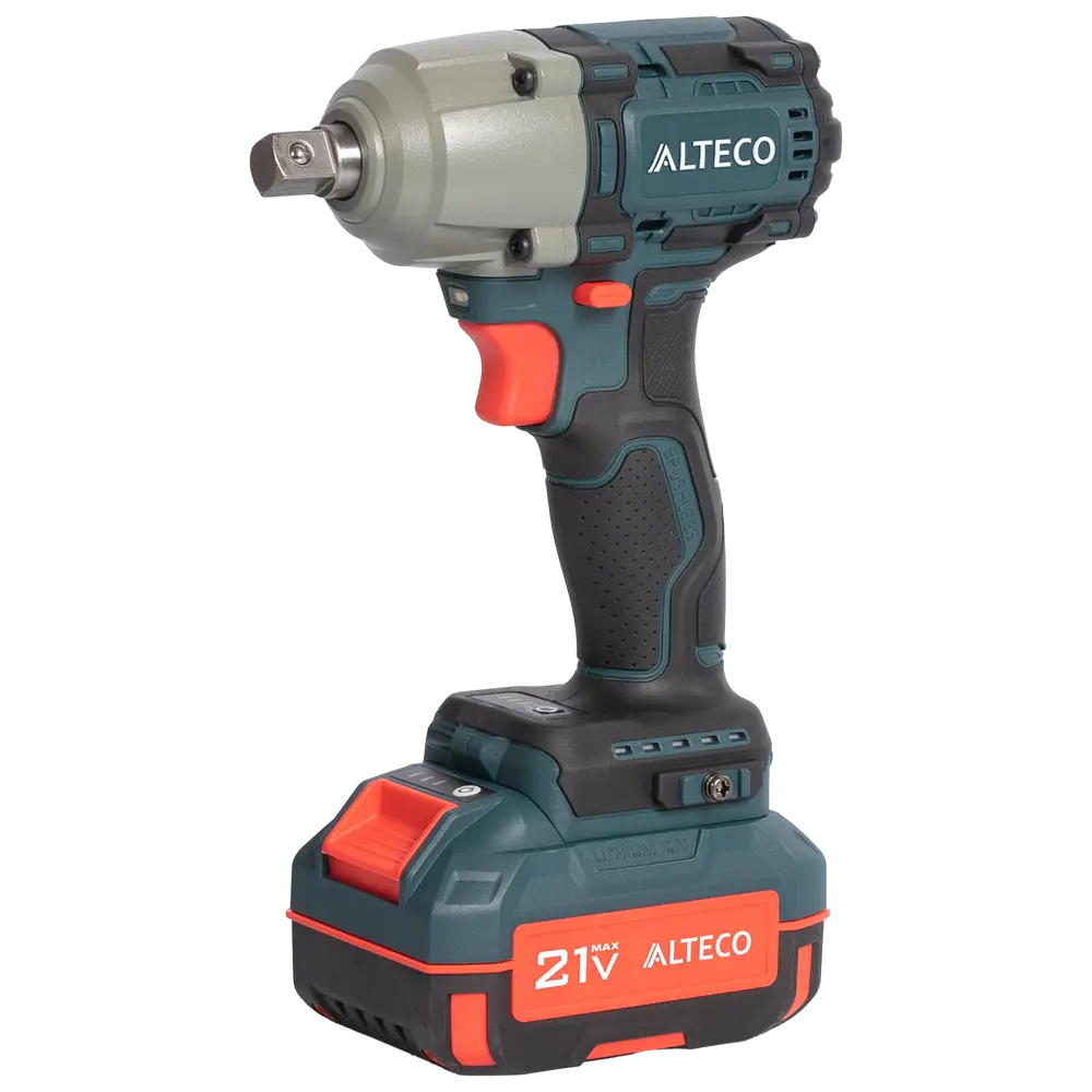 Фото Гайковерт аккумуляторный ударный бесщеточный Alteco CIW 21-500 BL, 21 В Li-ion 1x4 Ач Фото Гайковерт аккумуляторный ударный бесщеточный Alteco CIW 21-500 BL, 21 В Li-ion 1x4 Ач
