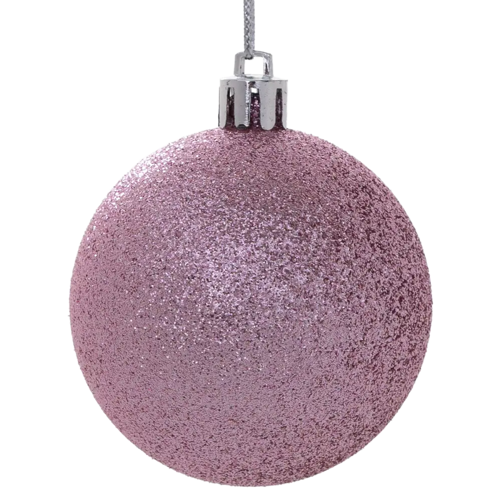 Фото 4 Набор елочных шаров Basic ø6 см пластик розовый 18 шт. новогодний Фото 4 Набор елочных шаров Basic ø6 см пластик розовый 18 шт. новогодний