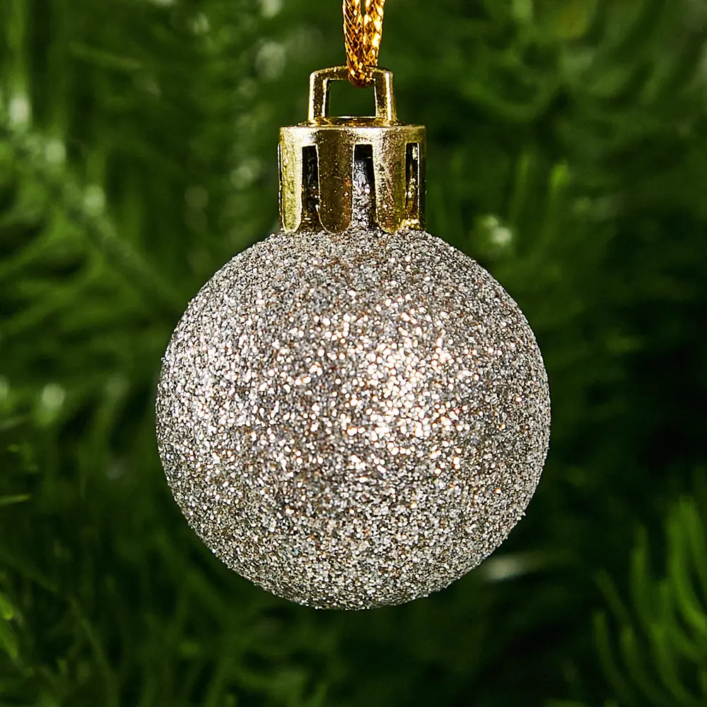Фото 6 Набор новогодних шаров Christmas ø8 см цвет зеленый 50 шт. Фото 6 Набор новогодних шаров Christmas ø8 см цвет зеленый 50 шт.