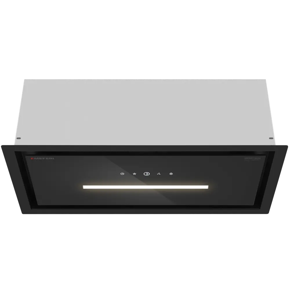 Фото 4 Вытяжка полновстраиваемая Meferi SMARTBOX60BK GLASS COMFORT 60 см цвет черный Фото 4 Вытяжка полновстраиваемая Meferi SMARTBOX60BK GLASS COMFORT 60 см цвет черный