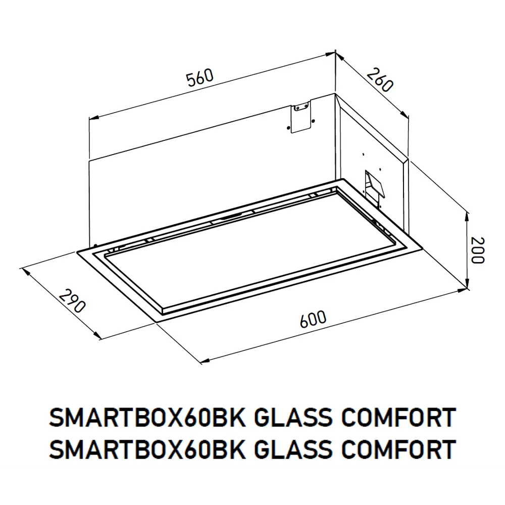 Фото 15 Вытяжка полновстраиваемая Meferi SMARTBOX60BK GLASS COMFORT 60 см цвет черный Фото 15 Вытяжка полновстраиваемая Meferi SMARTBOX60BK GLASS COMFORT 60 см цвет черный