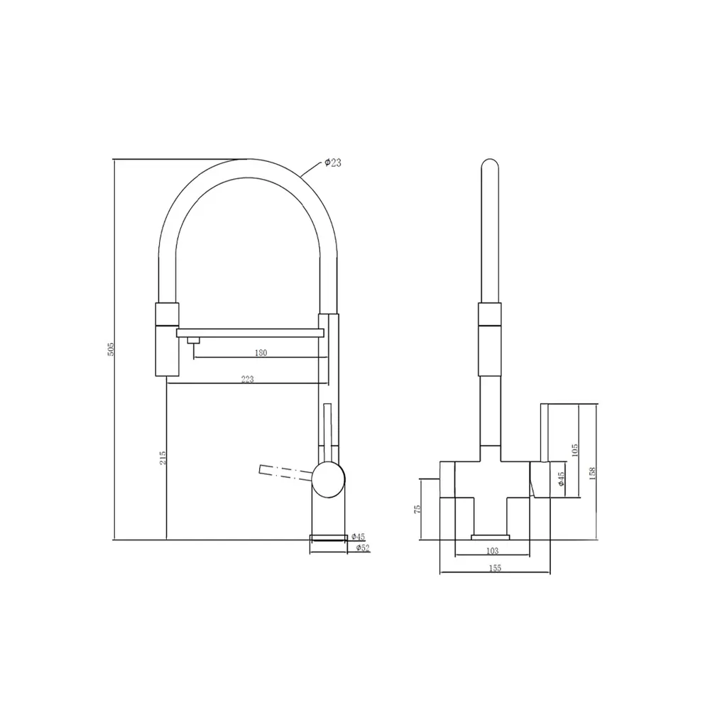 Фото Смеситель гибкий Emar ЕС цвет черный Фото Смеситель гибкий Emar ЕС цвет черный