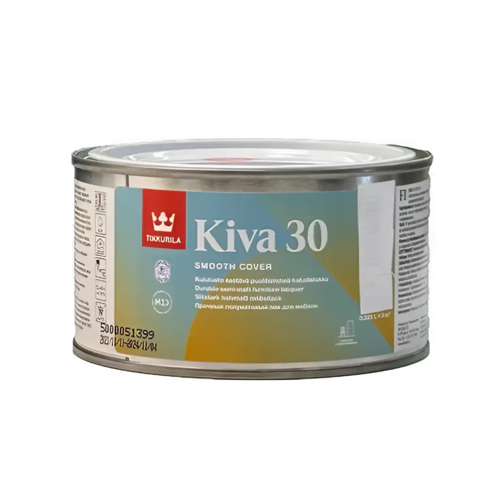 Фото Лак для мебели Tikkurila Kiva прозрачный полуматовый 0.225 л