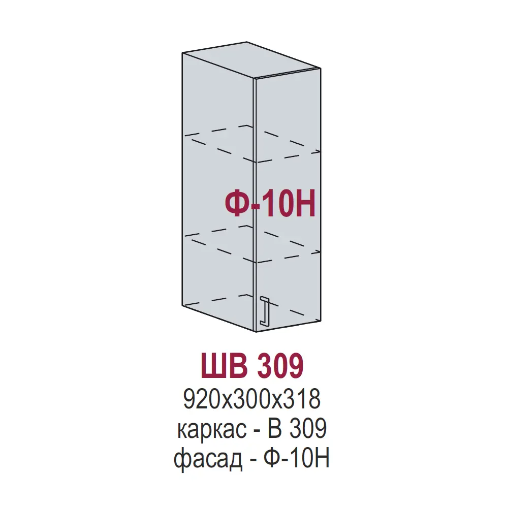 Фото 2 Навесной шкаф Василиса высокий 30x92x31.80 см фасад белый МДФ каркас дуб вотан ЛДСП Kameol УТ000508507 Фото 2 Навесной шкаф Василиса высокий 30x92x31.80 см фасад белый МДФ каркас дуб вотан ЛДСП Kameol УТ000508507