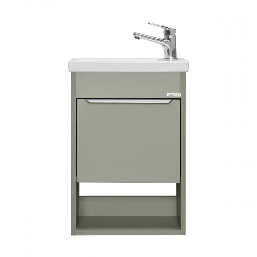 Фото 7 Тумба под раковину в ванную Aquaon 1A287101HP9D0 Хоуп 40 1 створка цвет хаки Фото 7 Тумба под раковину в ванную Aquaon 1A287101HP9D0 Хоуп 40 1 створка цвет хаки