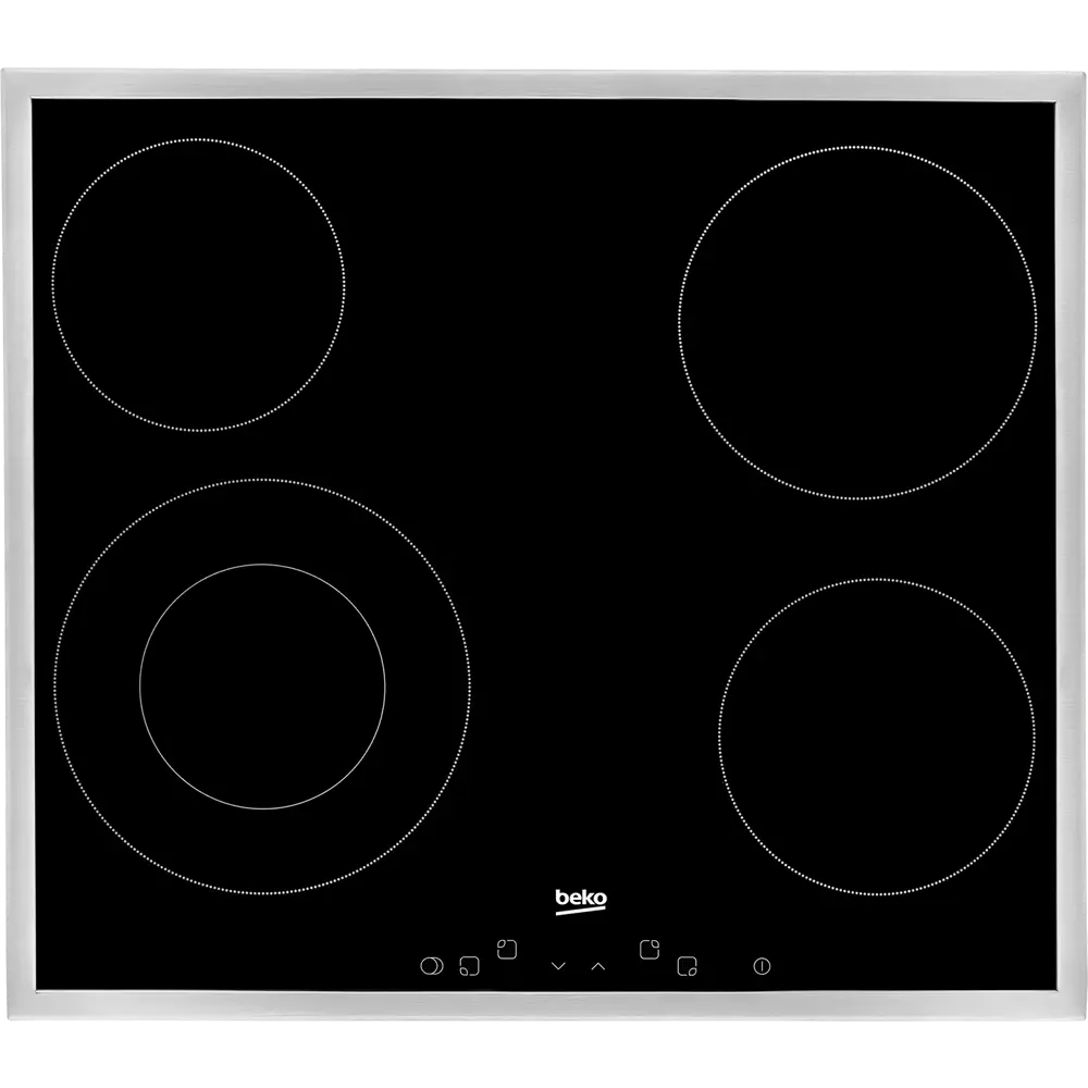 Фото 2 Электрическая варочная панель Beko HIC 64402 X 58 см 4 конфорки цвет черный Фото 2 Электрическая варочная панель Beko HIC 64402 X 58 см 4 конфорки цвет черный