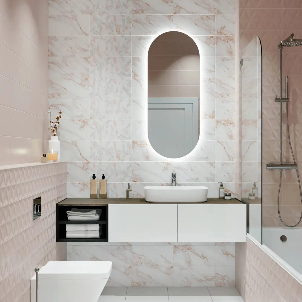 Фото 7 Плитка настенная Kreaforta Mersey Calacatta 20x40 см 1.2 м² матовый цвет бежевый Фото 7 Плитка настенная Kreaforta Mersey Calacatta 20x40 см 1.2 м² матовый цвет бежевый