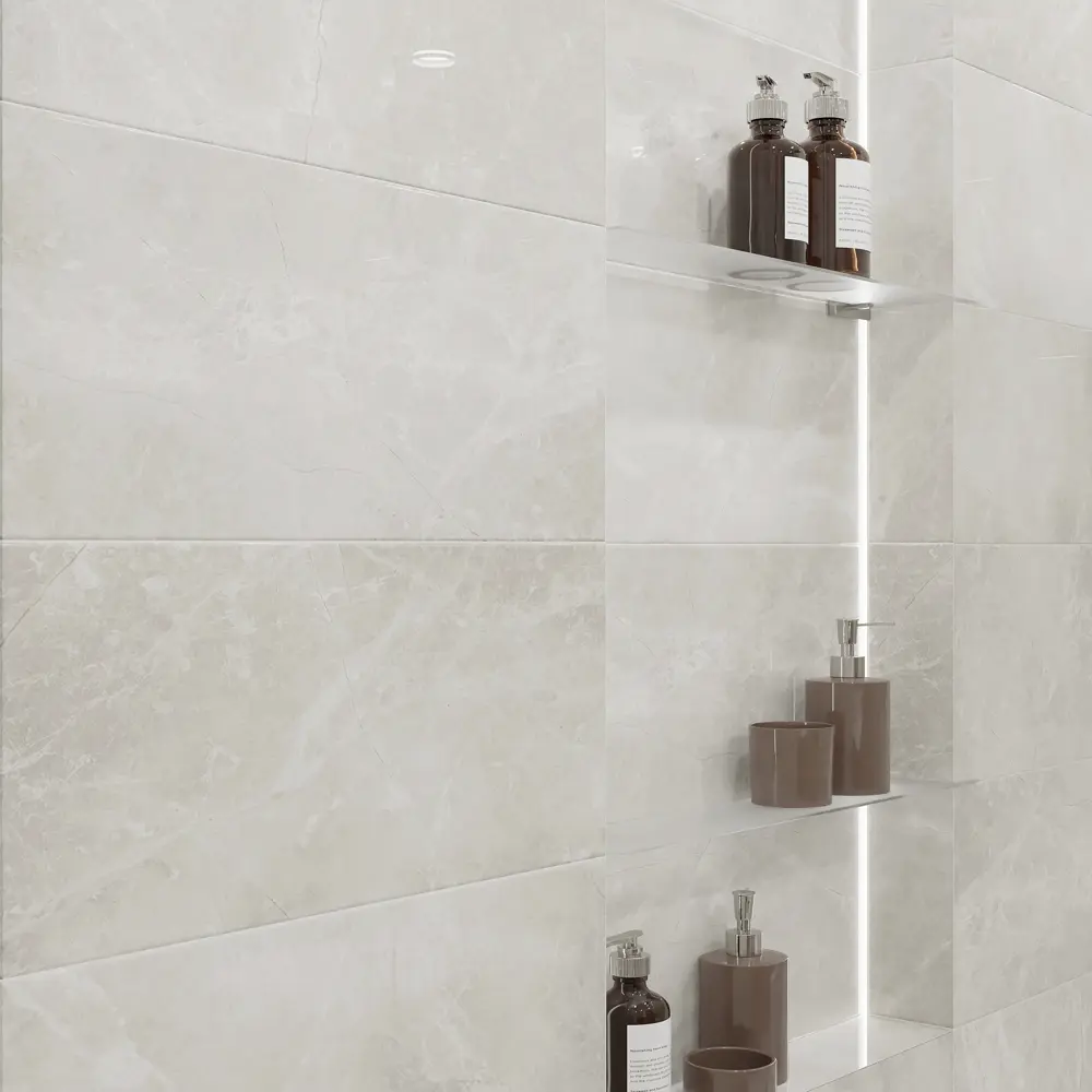 Фото 7 Плитка настенная Нефрит-керамика Armand Pro 30x60 см 1.8 м² глянцевый цвет светло-бежевый Фото 7 Плитка настенная Нефрит-керамика Armand Pro 30x60 см 1.8 м² глянцевый цвет светло-бежевый