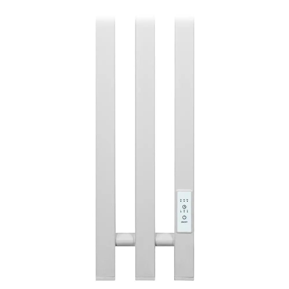 Фото 2 Полотенцесушитель электрический Primoclima Sol Q E White 150x1500 мм 125 Вт с терморегулятором I-образный цвет белый матовый Фото 2 Полотенцесушитель электрический Primoclima Sol Q E White 150x1500 мм 125 Вт с терморегулятором I-образный цвет белый матовый