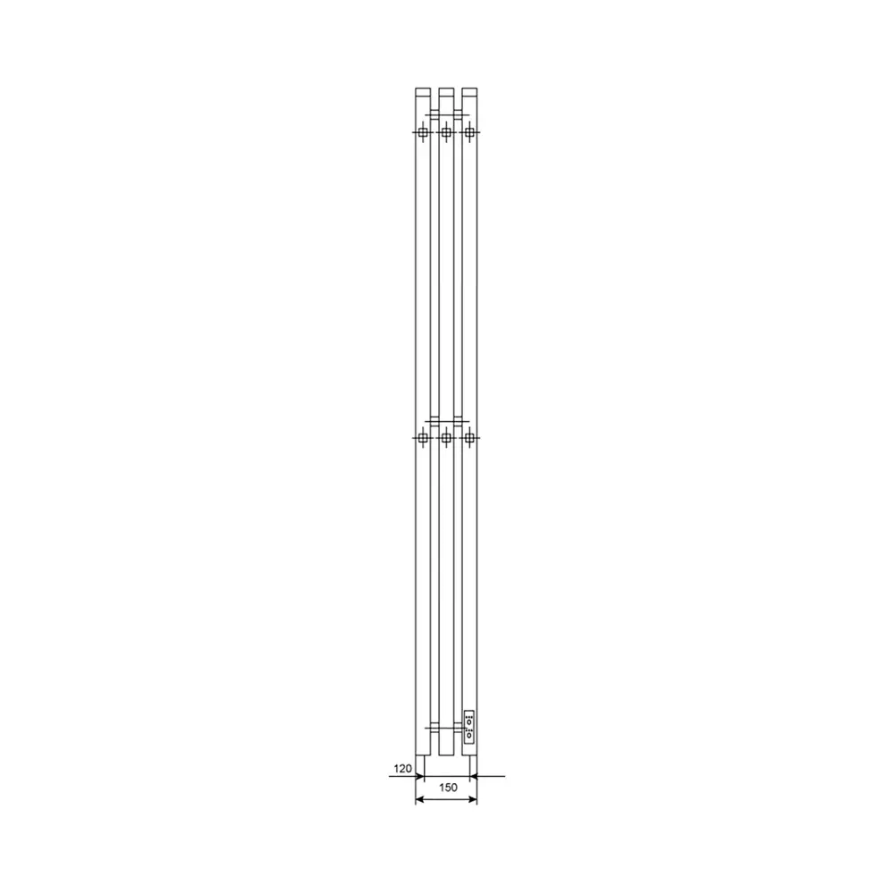 Фото Полотенцесушитель электрический Primoclima Sol Q E White 150x1500 мм 125 Вт с терморегулятором I-образный цвет белый матовый Фото Полотенцесушитель электрический Primoclima Sol Q E White 150x1500 мм 125 Вт с терморегулятором I-образный цвет белый матовый