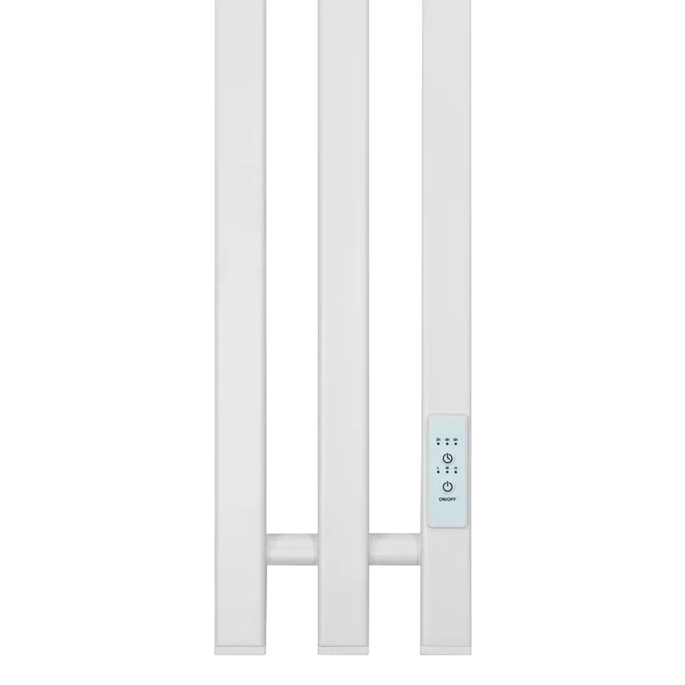 Фото 3 Полотенцесушитель электрический Primoclima Sol Q E White 150x1500 мм 125 Вт с терморегулятором I-образный цвет белый матовый Фото 3 Полотенцесушитель электрический Primoclima Sol Q E White 150x1500 мм 125 Вт с терморегулятором I-образный цвет белый матовый