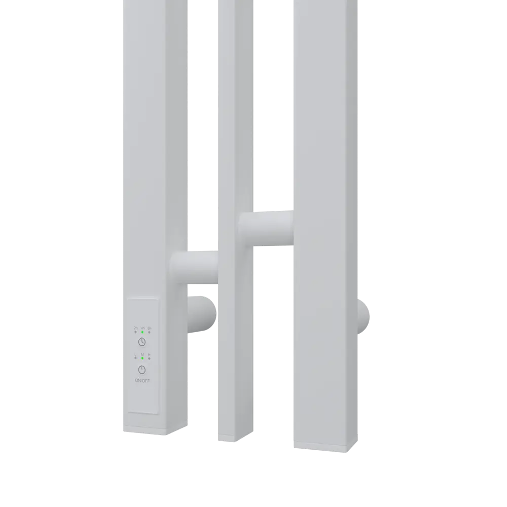 Фото 2 Полотенцесушитель электрический Point Moonstone PNMS718W П2 100x800 мм 90 Вт с терморегулятором I-образный цвет белый матовый Фото 2 Полотенцесушитель электрический Point Moonstone PNMS718W П2 100x800 мм 90 Вт с терморегулятором I-образный цвет белый матовый