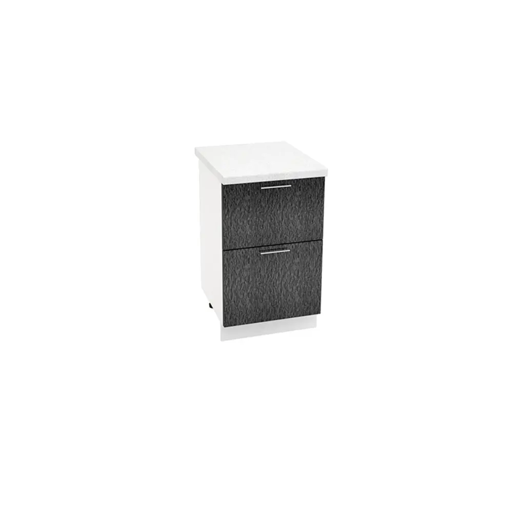 Фото Напольный шкаф Василиса с ящиками 50x81.60x47.80 см фасад черный МДФ каркас белый ЛДСП Kameol УТ000506260 Фото Напольный шкаф Василиса с ящиками 50x81.60x47.80 см фасад черный МДФ каркас белый ЛДСП Kameol УТ000506260