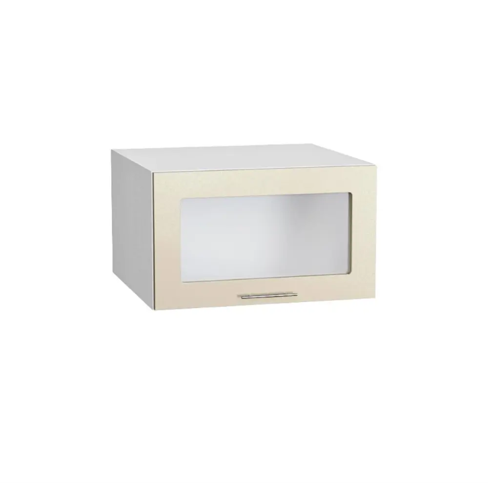 Фото Навесной шкаф Василиса 60x35.80x57.40 см фасад ванильный МДФ каркас белый ЛДСП Kameol Фото Навесной шкаф Василиса 60x35.80x57.40 см фасад ванильный МДФ каркас белый ЛДСП Kameol