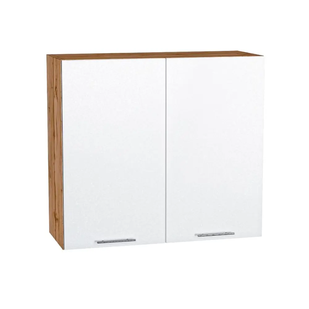 Фото Навесной шкаф Василиса 80x71.60x31.80 см фасад белый МДФ каркас дуб вотан ЛДСП Kameol Фото Навесной шкаф Василиса 80x71.60x31.80 см фасад белый МДФ каркас дуб вотан ЛДСП Kameol