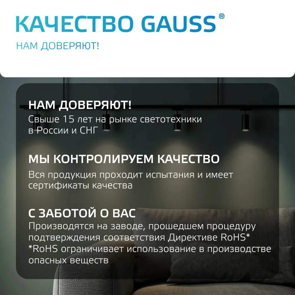 Фото 4 Адаптер Gauss для подключения светильника к трековой системе цвет черный Фото 4 Адаптер Gauss для подключения светильника к трековой системе цвет черный