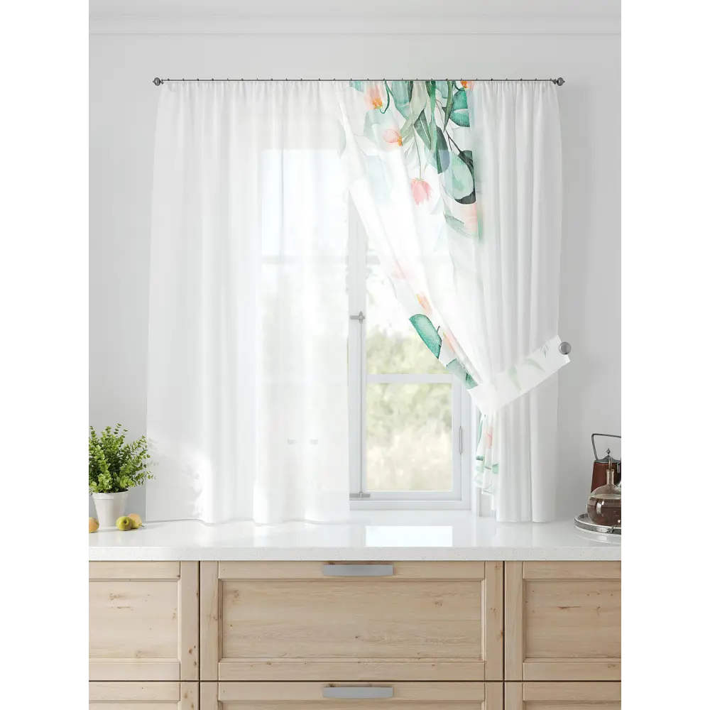 Фото 4 Тюль Comfy way Лерис - 95 CW509095-150 на шторной ленте 150x300 см цвет бежевый Фото 4 Тюль Comfy way Лерис - 95 CW509095-150 на шторной ленте 150x300 см цвет бежевый