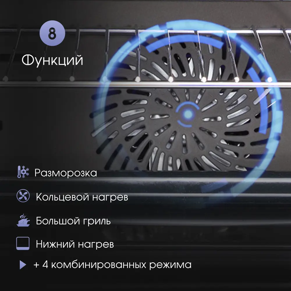 Фото 6 Встраиваемый духовой шкаф Zigmund & shtain E 149 W 59.5x59.5x56.7 см цвет белый Фото 6 Встраиваемый духовой шкаф Zigmund & shtain E 149 W 59.5x59.5x56.7 см цвет белый