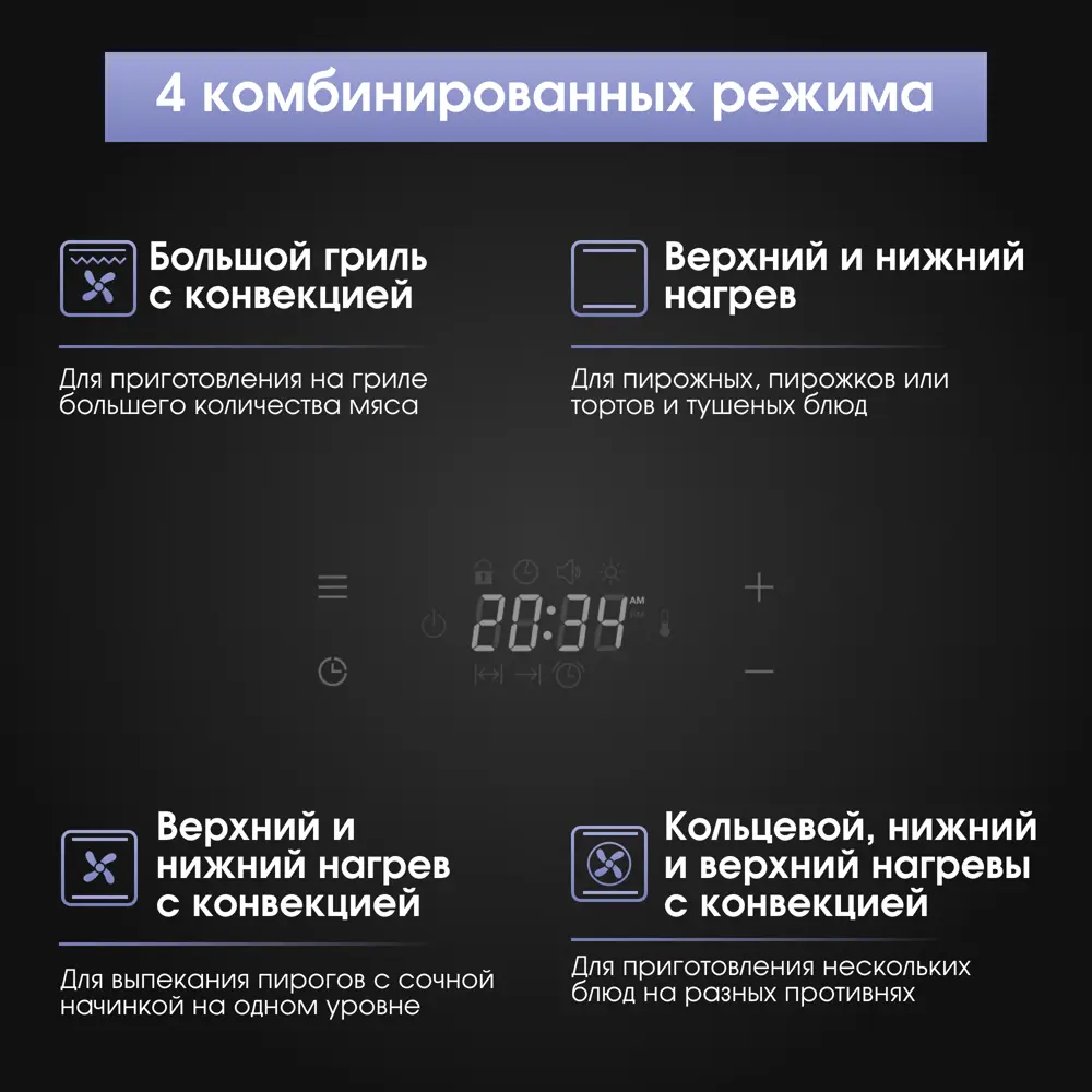 Фото 9 Встраиваемый духовой шкаф Zigmund & shtain E 149 W 59.5x59.5x56.7 см цвет белый Фото 9 Встраиваемый духовой шкаф Zigmund & shtain E 149 W 59.5x59.5x56.7 см цвет белый