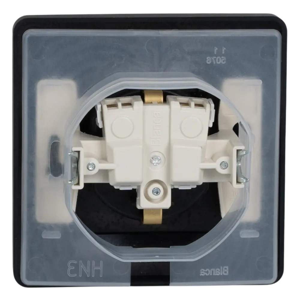 Фото 4 Розетка встраиваемая Systeme Electric Blanca с заземлением с крышкой и шторками цвет антрацит Фото 4 Розетка встраиваемая Systeme Electric Blanca с заземлением с крышкой и шторками цвет антрацит