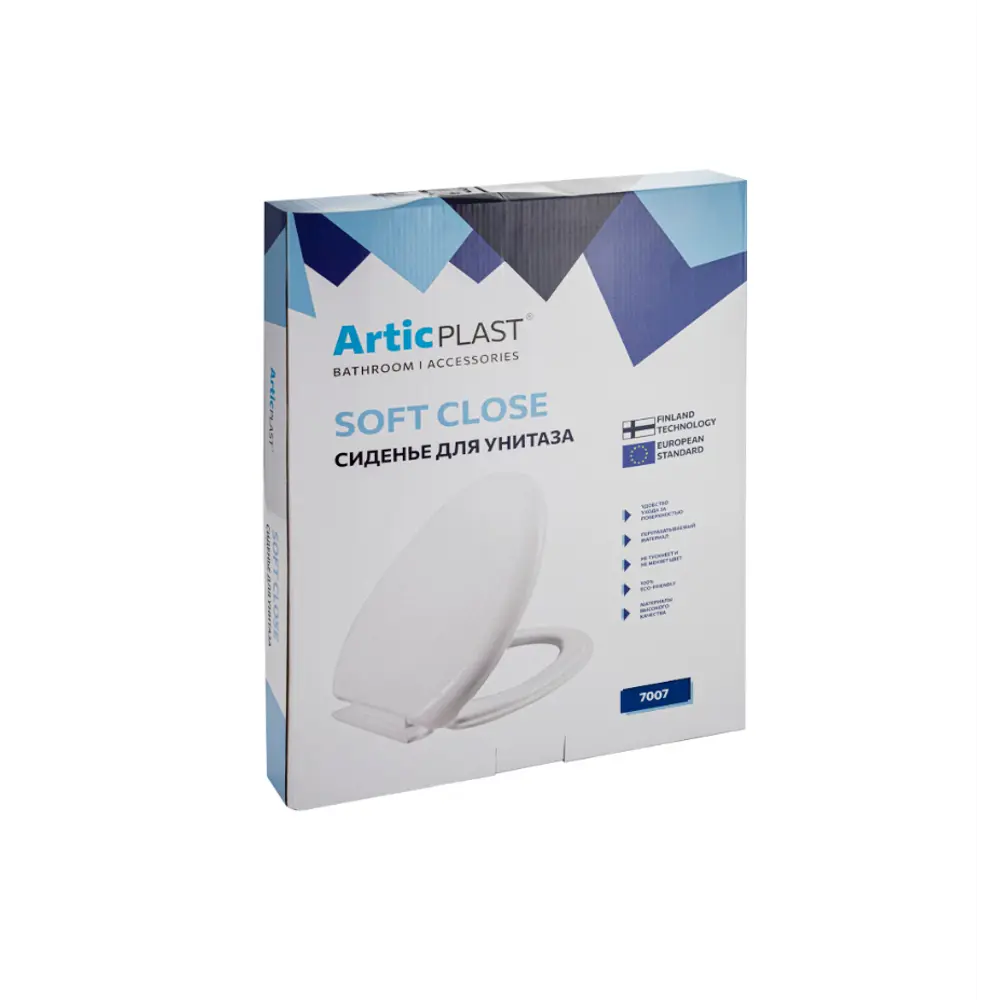 Фото 5 Сиденье для унитаза с микролифтом Articplast 7007 с микролифтом цвет белый
