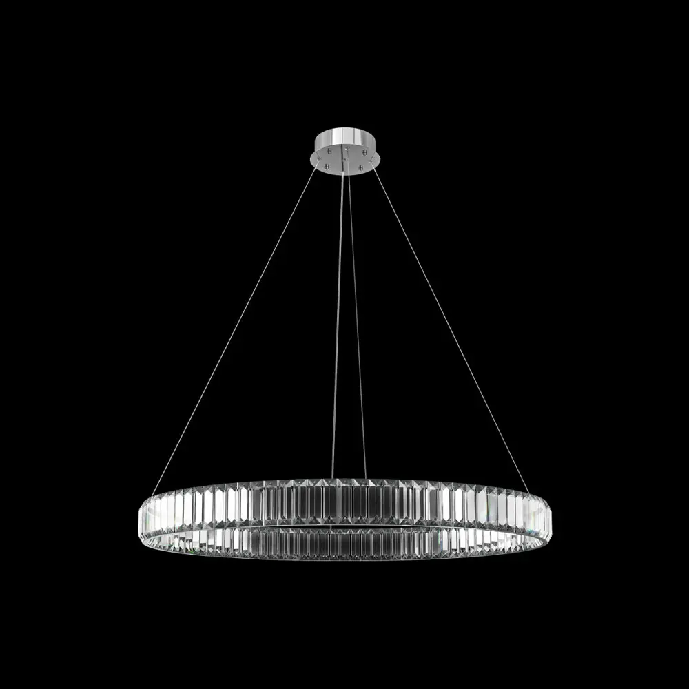 Фото 3 Светильник подвесной светодиодный Loft It Crystal ring 10135-800 chrome 12.07 м² теплый белый (желтый) свет цвет хром Фото 3 Светильник подвесной светодиодный Loft It Crystal ring 10135-800 chrome 12.07 м² теплый белый (желтый) свет цвет хром