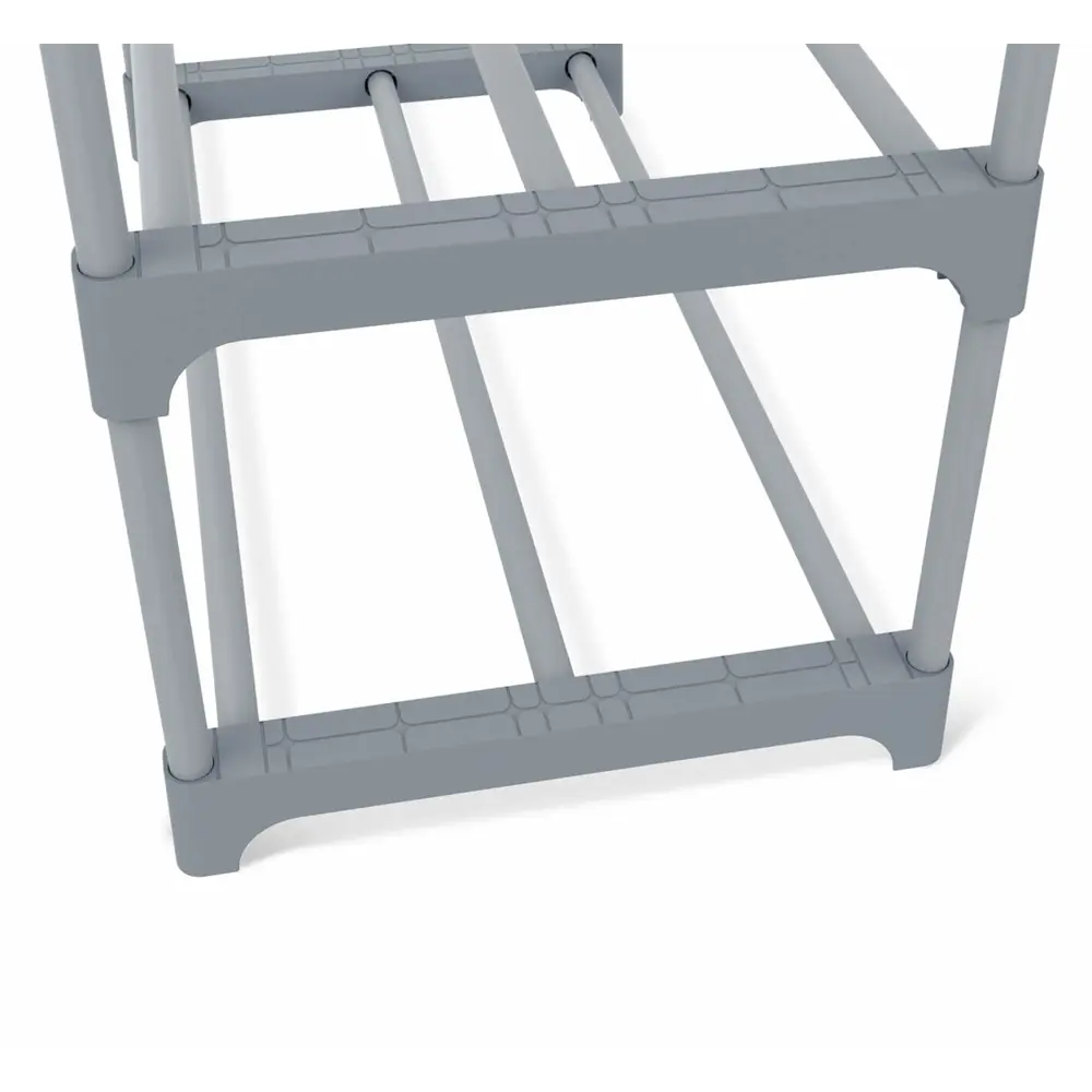 Фото 3 Этажерка для обуви Sheffilton 912417 59x27x31 см 2 полки пластик цвет серый Фото 3 Этажерка для обуви Sheffilton 912417 59x27x31 см 2 полки пластик цвет серый