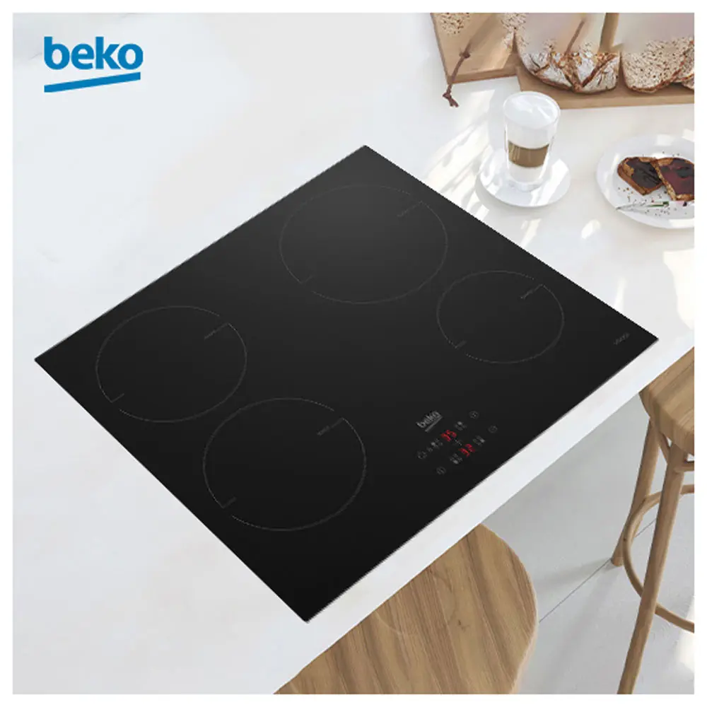 Фото 2 Электрическая варочная панель Beko HII64400MT 58 см 4 конфорки цвет черный 331476 Фото 2 Электрическая варочная панель Beko HII64400MT 58 см 4 конфорки цвет черный 331476