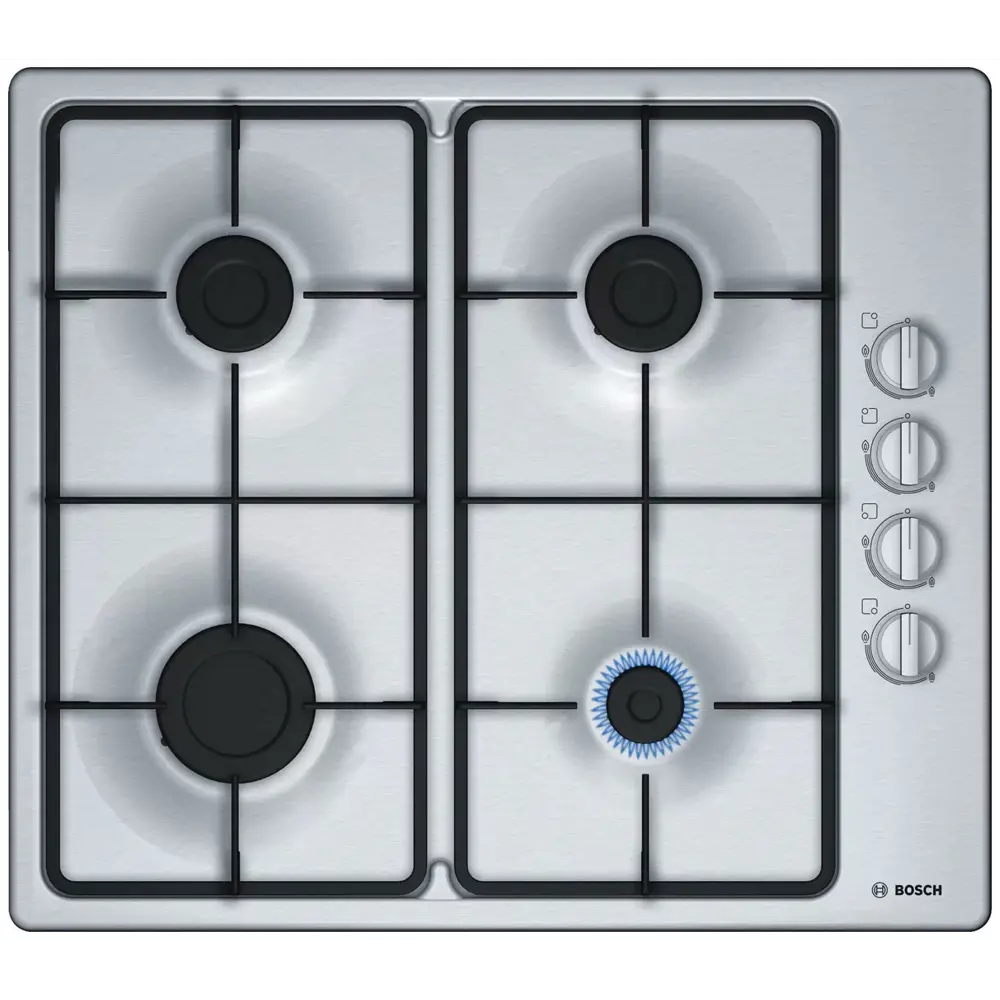 Фото 2 Газовая варочная панель Bosch PBP6C5B62Q 58 см 4 конфорки цвет нержавеющая сталь Фото 2 Газовая варочная панель Bosch PBP6C5B62Q 58 см 4 конфорки цвет нержавеющая сталь
