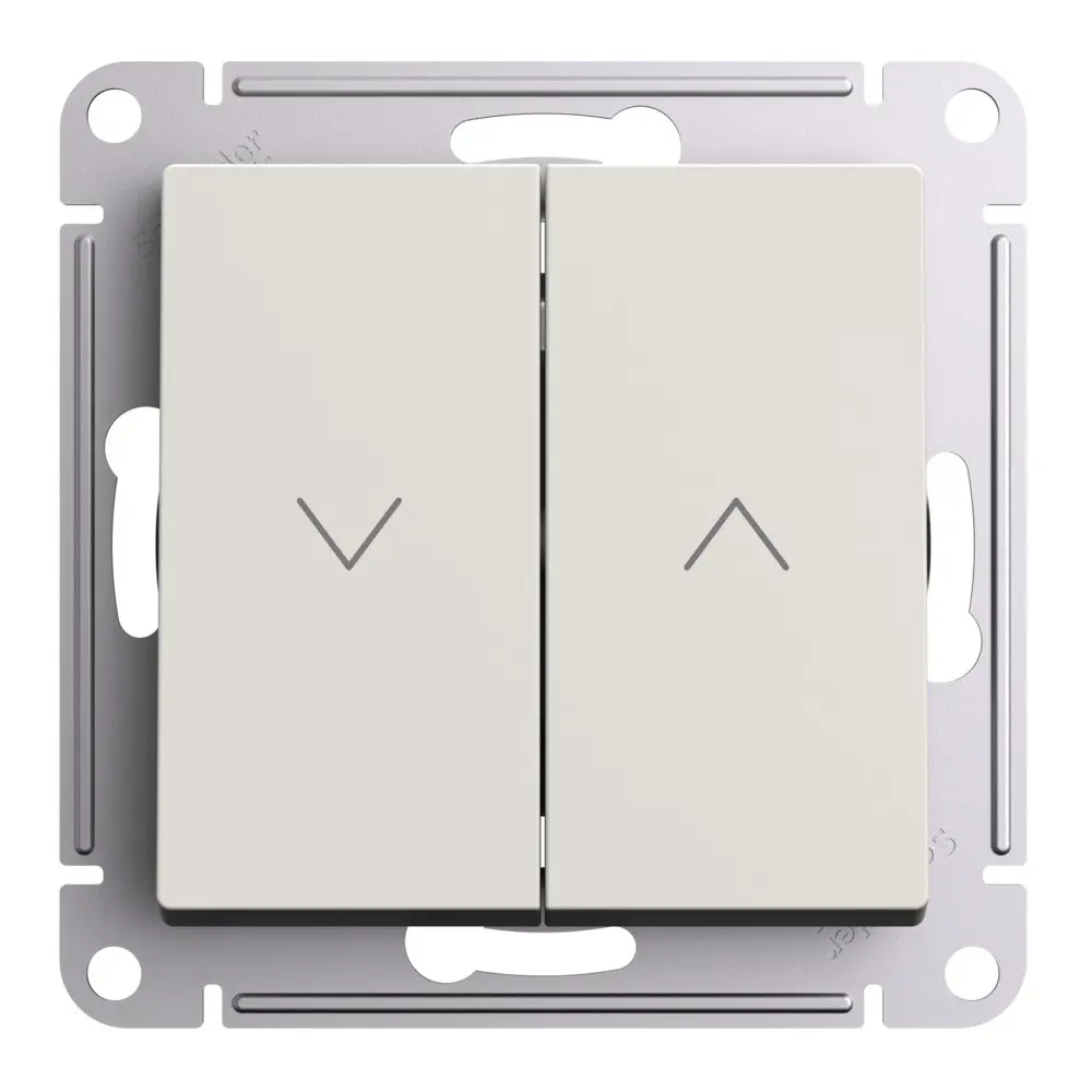 Фото Выключатель для жалюзи встраиваемый Systeme electric AtlasDesign ATN000219 2 клавиши цвет бежевый Фото Выключатель для жалюзи встраиваемый Systeme electric AtlasDesign ATN000219 2 клавиши цвет бежевый