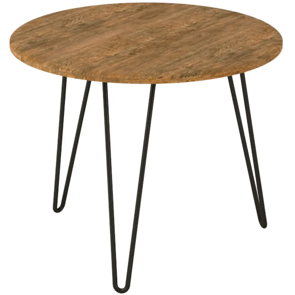 Фото 2 Журнальный столик круглый Калифорния мебель 55x55x45 см коричневый