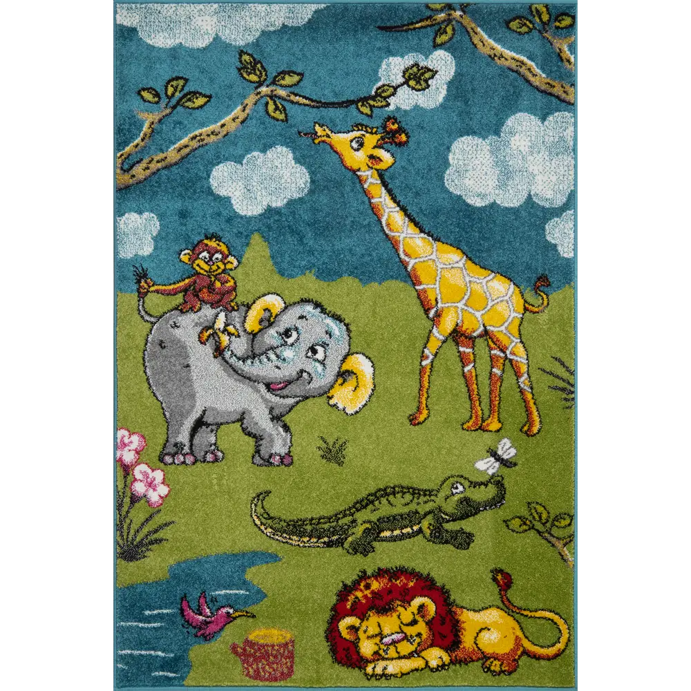Фото 2 Ковер полипропилен Art Kids LM15 150x230 см цвет зеленый Фото 2 Ковер полипропилен Art Kids LM15 150x230 см цвет зеленый