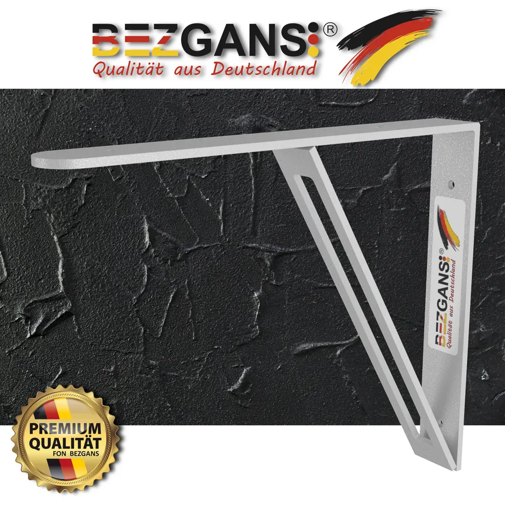 Фото 8 Полкодержатель Bezgans 250x200х4 (комплект 2 шт) Белый Фото 8 Полкодержатель Bezgans 250x200х4 (комплект 2 шт) Белый